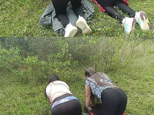Intercambio De Pareja En EL Bosque Esposas Putas Swinger Adictas A La Verga Y AL Cuckold Que Zorras