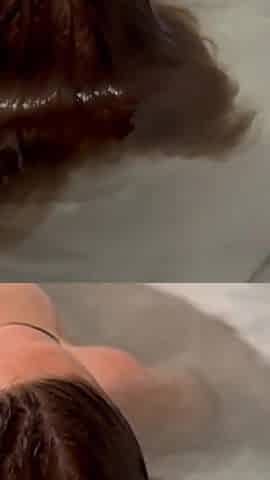 Hair Floating on Water Close up