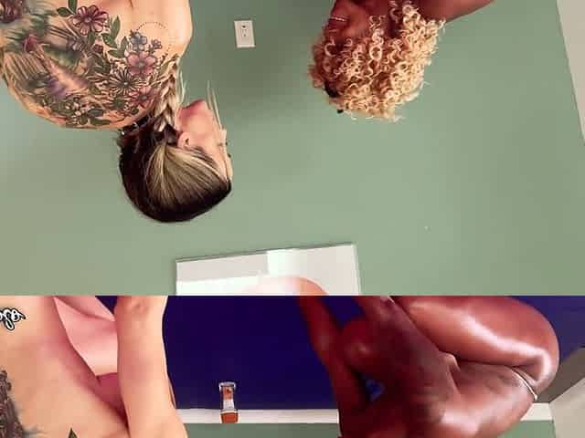 Competitive Topless Arm Wrestling: Sugar Diamond Vs Mars Solo