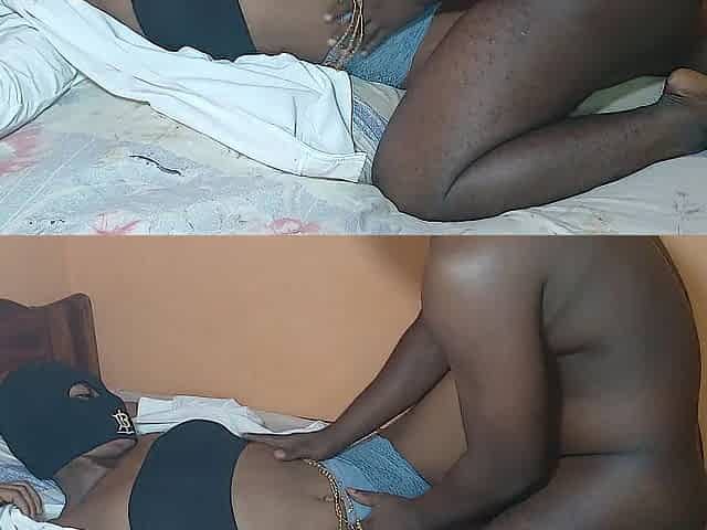 Black teen enjoying worthy sex