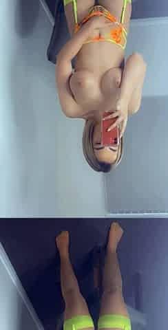 Blonde With Natural Big Boobs Loves Putting A Toy In Her