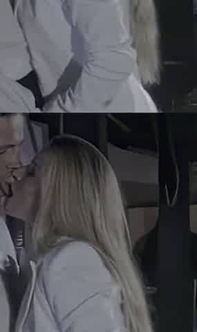 This Blonde Slut Fucks Her Friend While Giving Her Boyfriend a Blowjob