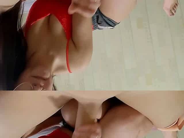 POV Cute Nerdy GF in Glasses Teases with Short Blowjob then