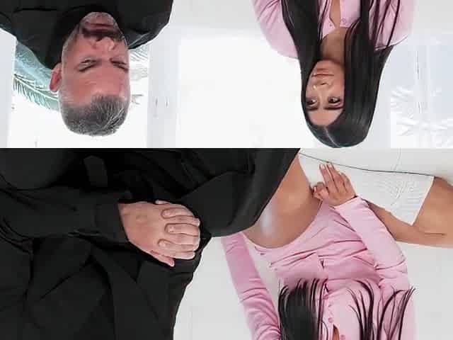 The Stepdaughter With A Hairy Pussy Persuaded Her Stepfather To Have S