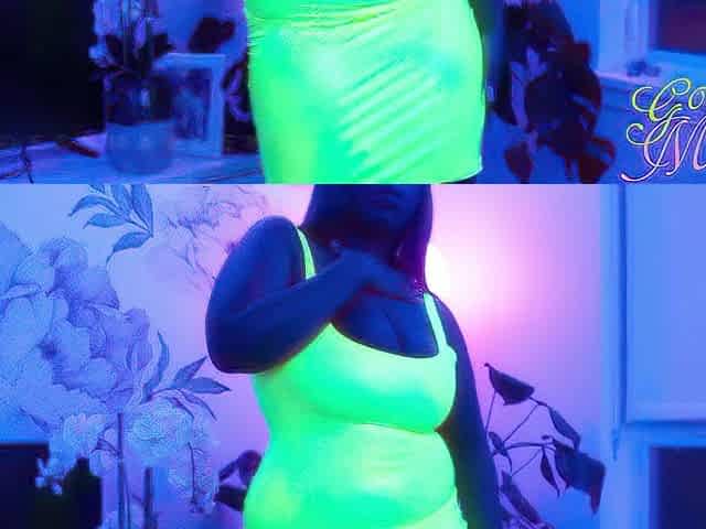 Neon Yellow PVC Costume Tease - PVC, Rod Tease, Camgirl - Dominant-bitch Marley