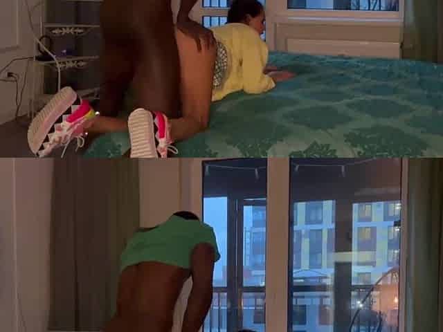 a ebony stud nearly banged me right in the entrance