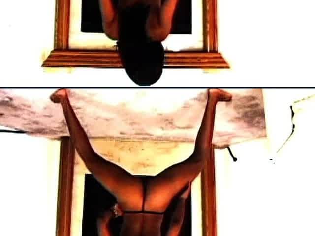 Black and ebony girlfriends get 2 white dicks