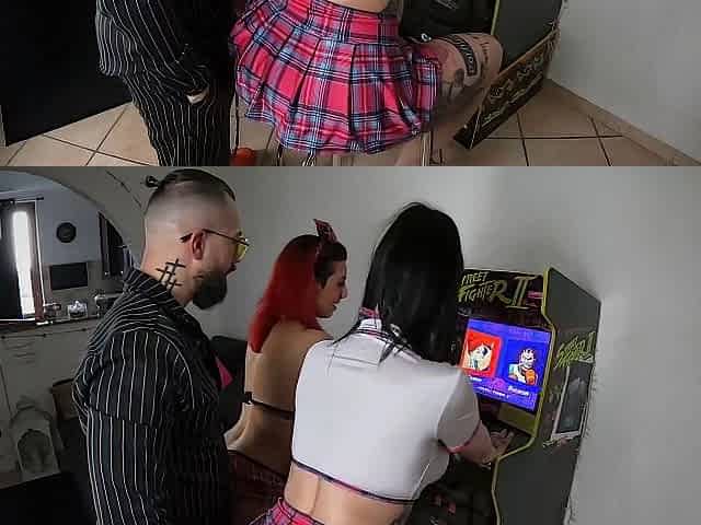 2 angels play whilst being drilled