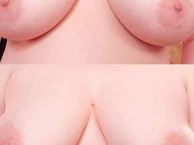 ASMR clip: large natural breasts, close-up mother I'd like to fuck breathing, no talking