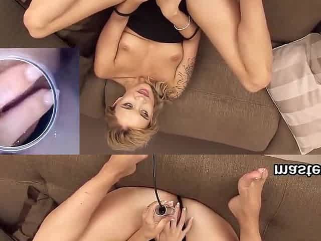 Frisky Czech Teenie Gapes Her Tight Vagina To The Strange