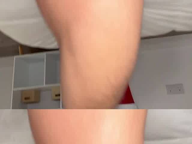 Thick blonde milf brought a holiday spirit with her bodysuit to please him in bed POV