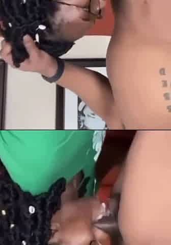 Ebony Auntie Throated