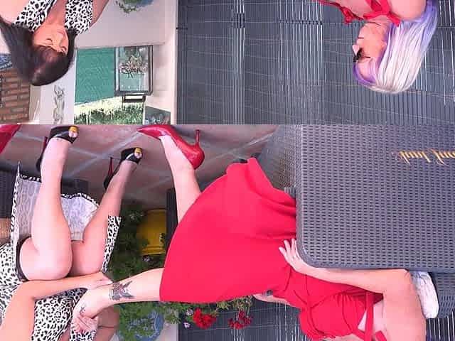 Curvy Mature MILFs Melody Charm and Devon Breeze Get Naughty on Vacation