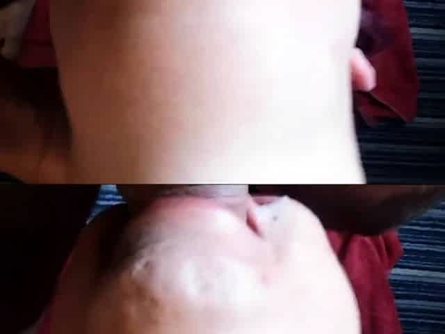 Upside-Down Throat Fuck - German BBW Deepthroats POV