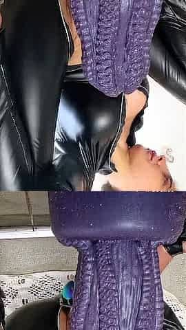 Horny Chloe Morgan having a solo toy dildo masturbation