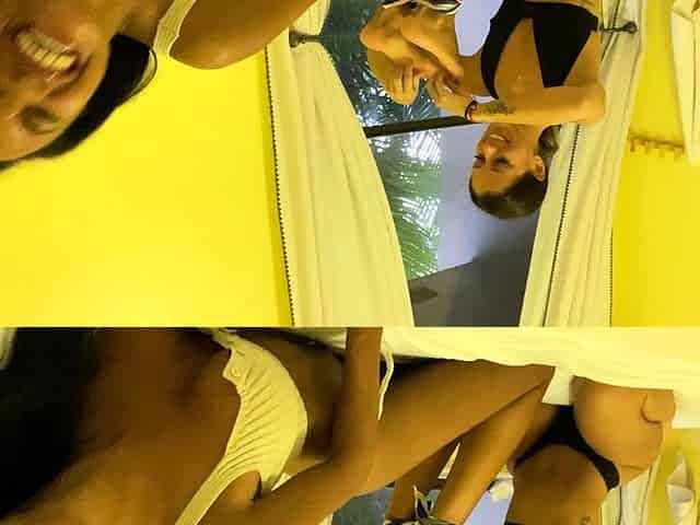 Lesbian foot fetish trio