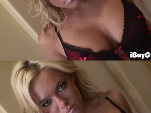 Underware chick toys her constricted moist twat