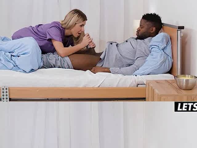 Breasty Romanian Nurse Ema Sucks & Rides 2 BBCs in Hospital - SEXUALLY EXCITED HOSTEL