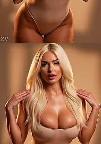 Blond with a Playboy vibe - AI generated