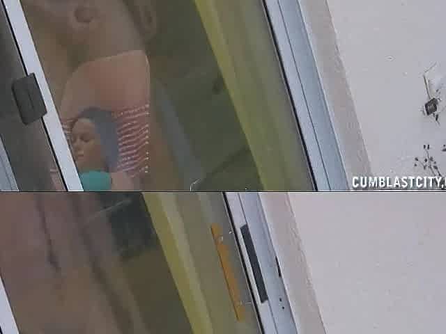 Guy gets caught by his with his knob out
