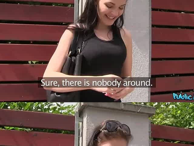 Public Agent - small GenZ hottie makes me cum so hard I thought I was going to hallucinate