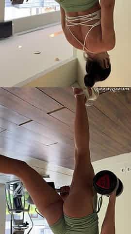 Glutes Workout in Tight Booty Shorts