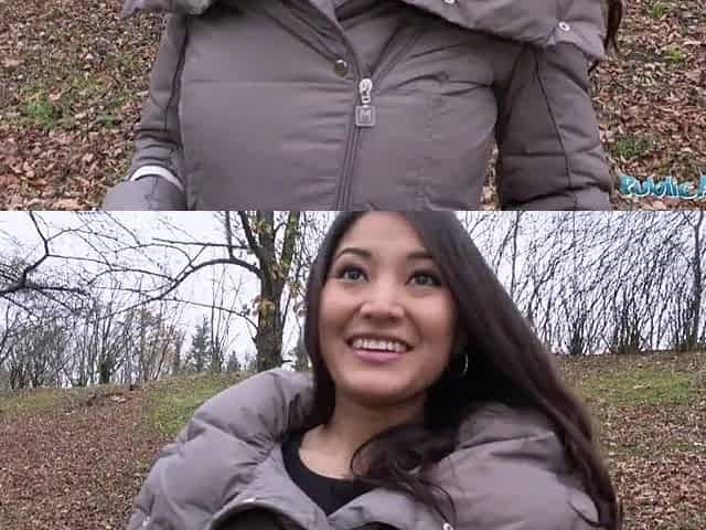 Public Agent Christina Miller Banged by Large Jock in Woods