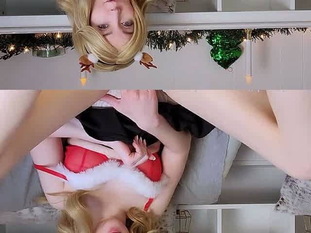 Beautiful blonde enjoys foot fetish