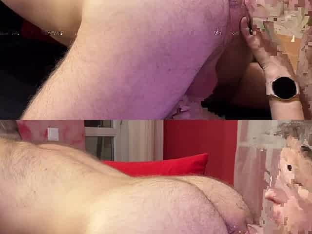 She Licking My Asshole, Sucking Dick and Getting Cum on Face- Love It