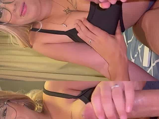 Curvy Blonde Latina Tries Huge Long Cock In Bed