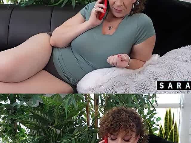 Scissoring Lets Sara Jay Control The Toy In C Styles's Leaking Vagina!