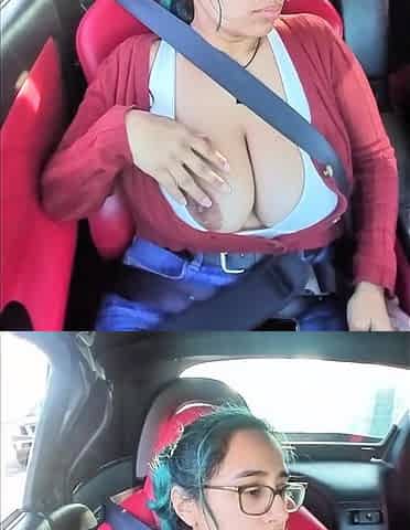driving exposed nipples