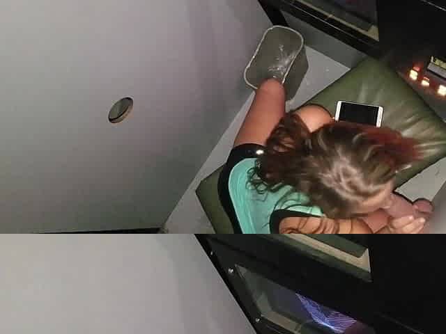 Cute Girl Nervous at Gloryhole Gets Used and Filled