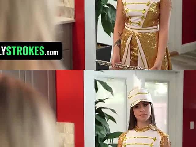 Josie Tucker In Stepdaughter Gets Her Big Juicy Tits Covered With Stepdaddys Jizz