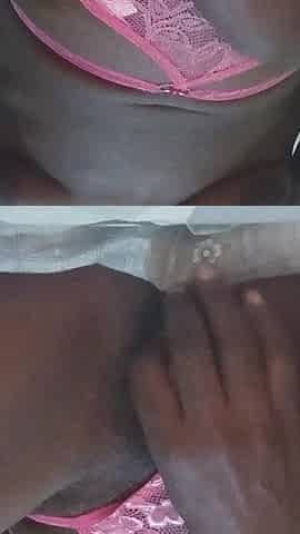 Solo Orgasms with Banana While Wearing Pink Panties.