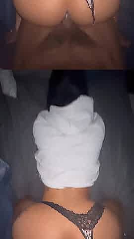 Large Butt Latin babe sneaks over to ride ramrod