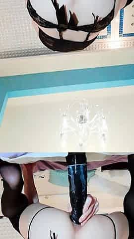 Sexy solo girl loving masturbation with toys