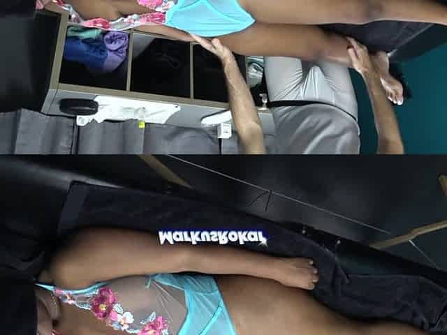 Ebony Hawt mother I'd like to fuck gets Fleshly Breasts Massage