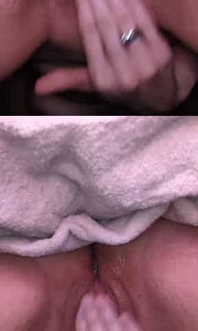 Lonely mother I'd like to fuck practices getting her vagina juicy while that guy's at work!