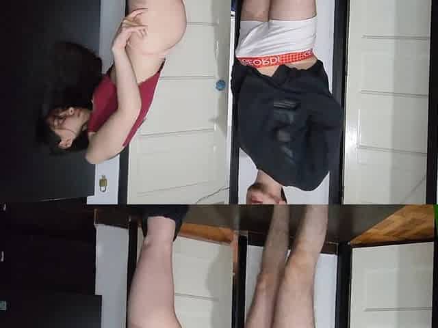 Stuck in the Closet, Her Stepbrother Takes Advantage and Fucks Her! She Doesn 't Oppose and Lets Herself Fuck. Hot Sex