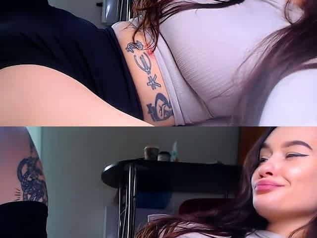 Busty brunette anal solo masturbation