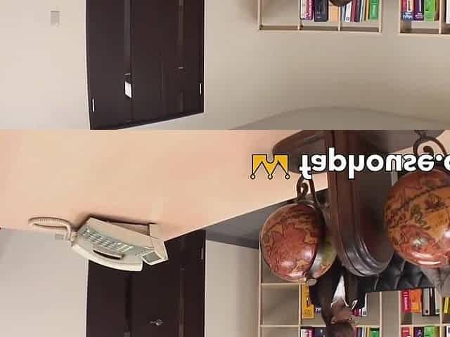 Sexy office stunner gets sodden in blast of cum, glasses and all!