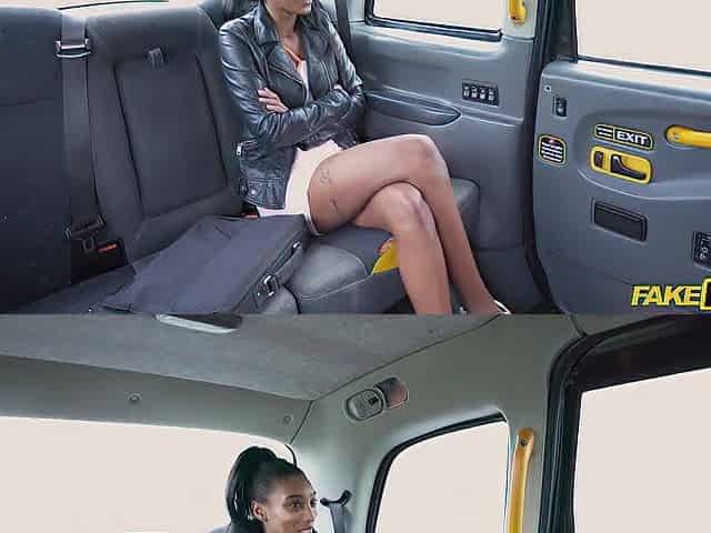 Fake Taxi - London Black sweetheart with shaggy twat and fucking body