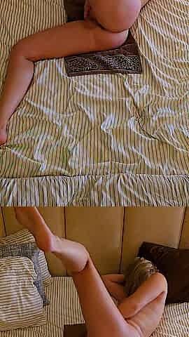 Leg up masturbating on my side just how I like to get banged