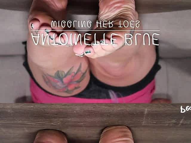 Antoinette Blue Wiggling Her Toes
