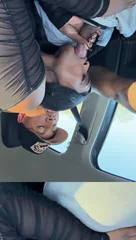 sloppy oral-job in car