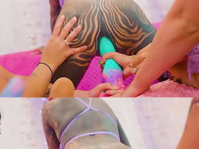 Squirt Mayhem - 5 Angels Squirting on every other - ANAL Dildos, prolapse, gapes, ATM