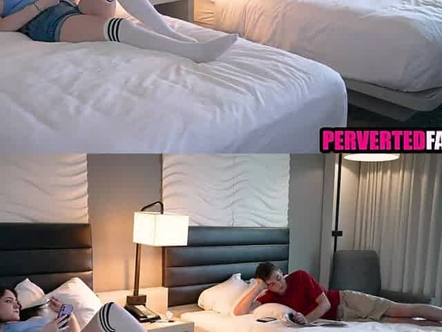 Breasty teen craves to fuck her step brother