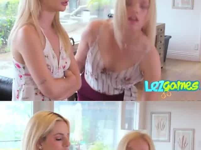 Stepsisters Are Making Love To Each Other While Their Parents Are Not Home