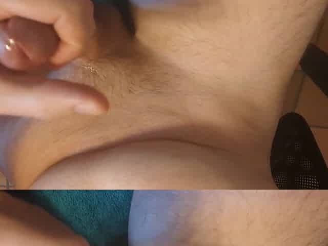 How needs lube if u got piddle ?! - Squirting cum explosion from my large jock